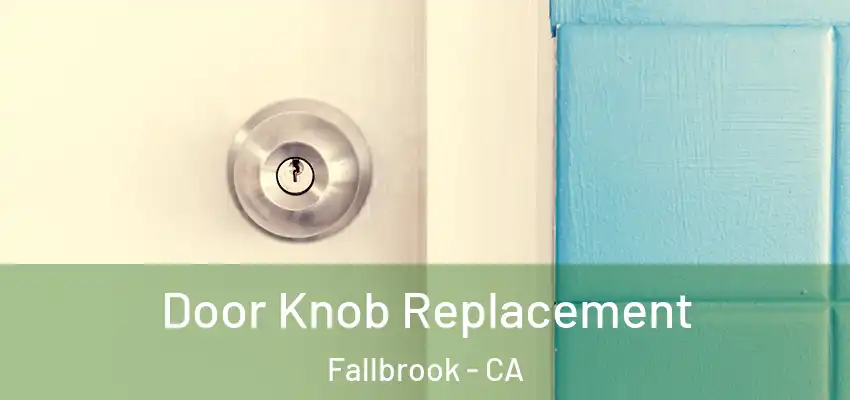  Door Knob Replacement Fallbrook - CA