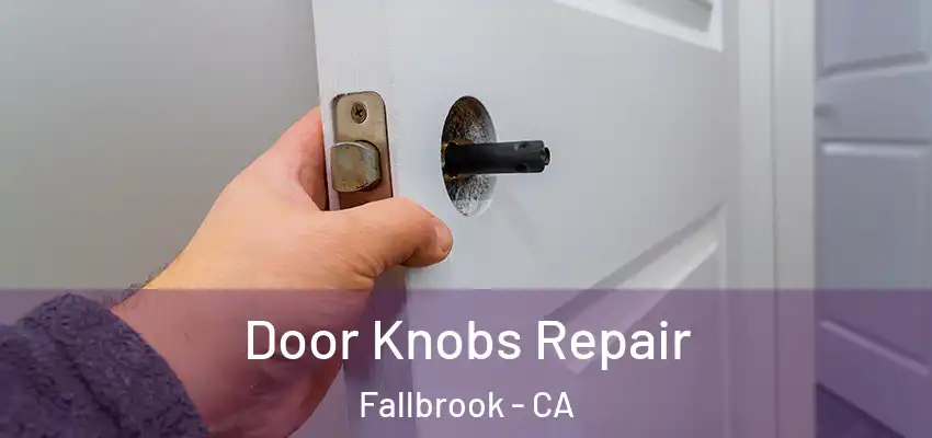  Door Knobs Repair Fallbrook - CA