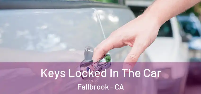  Keys Locked In The Car Fallbrook - CA