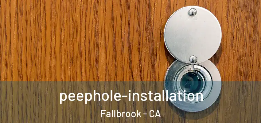  peephole-installation Fallbrook - CA